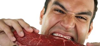 Jesť muža z mäsa na zvýšenie potencie